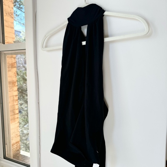 NWT Reformation Vienna Knit Top Mock Neck Halter in Black - Picture 9 of 11